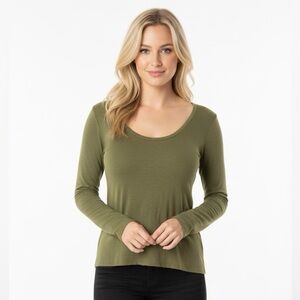 MeJane small olive green long sleeve shirt